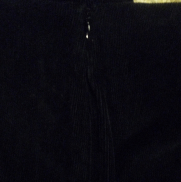 Piazza Sempione Corduroy Flare Pants Black Cotton Side Zip Size IT 48 US 12 - Picture 10 of 10